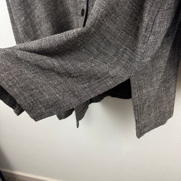 Eileen Fisher Linen Blend Button Up Tunic - Picture 3 of 6